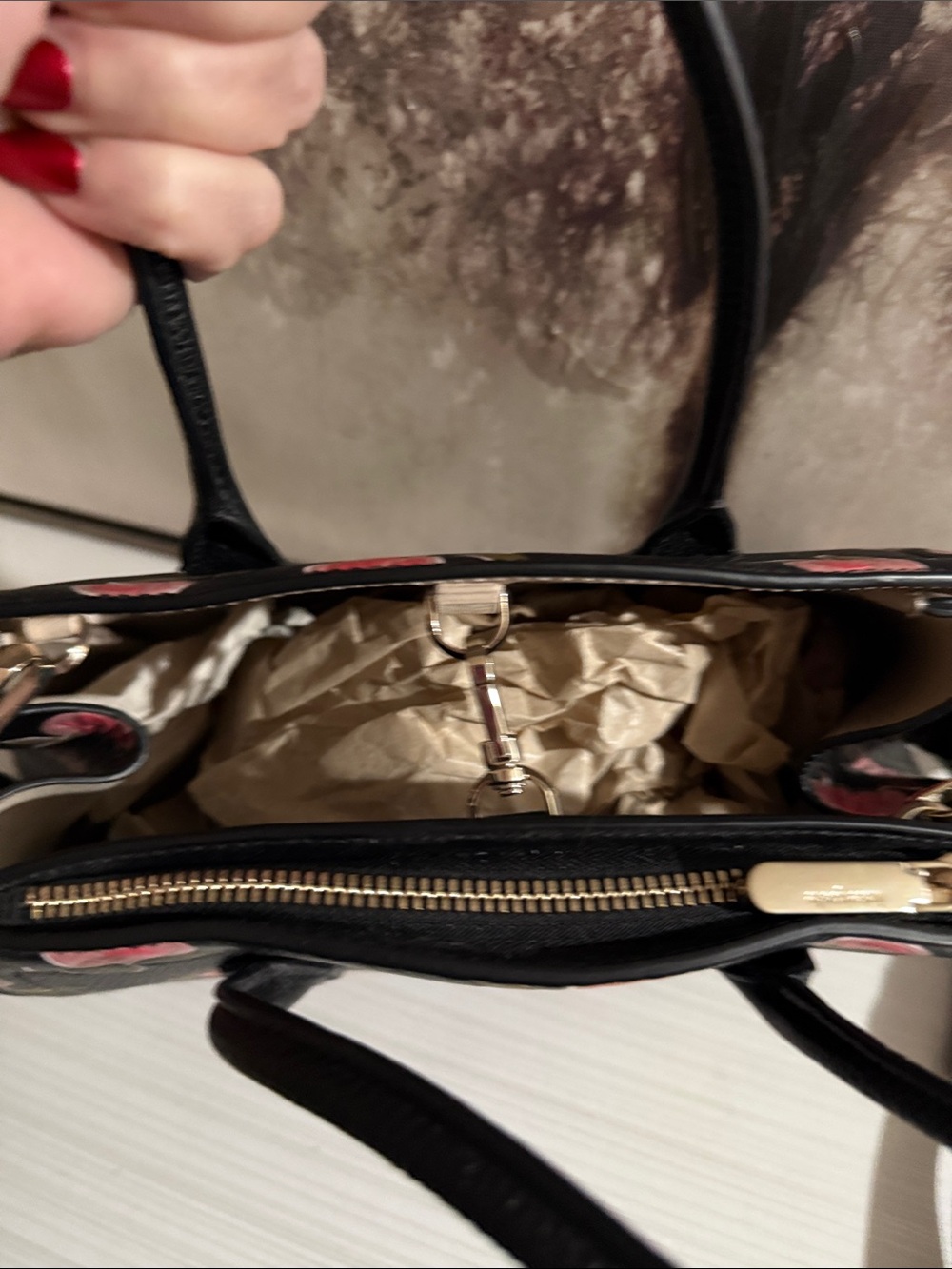 Kate Spade Knott Ditsy Rose Medium Satchel - Picture 7 of 9